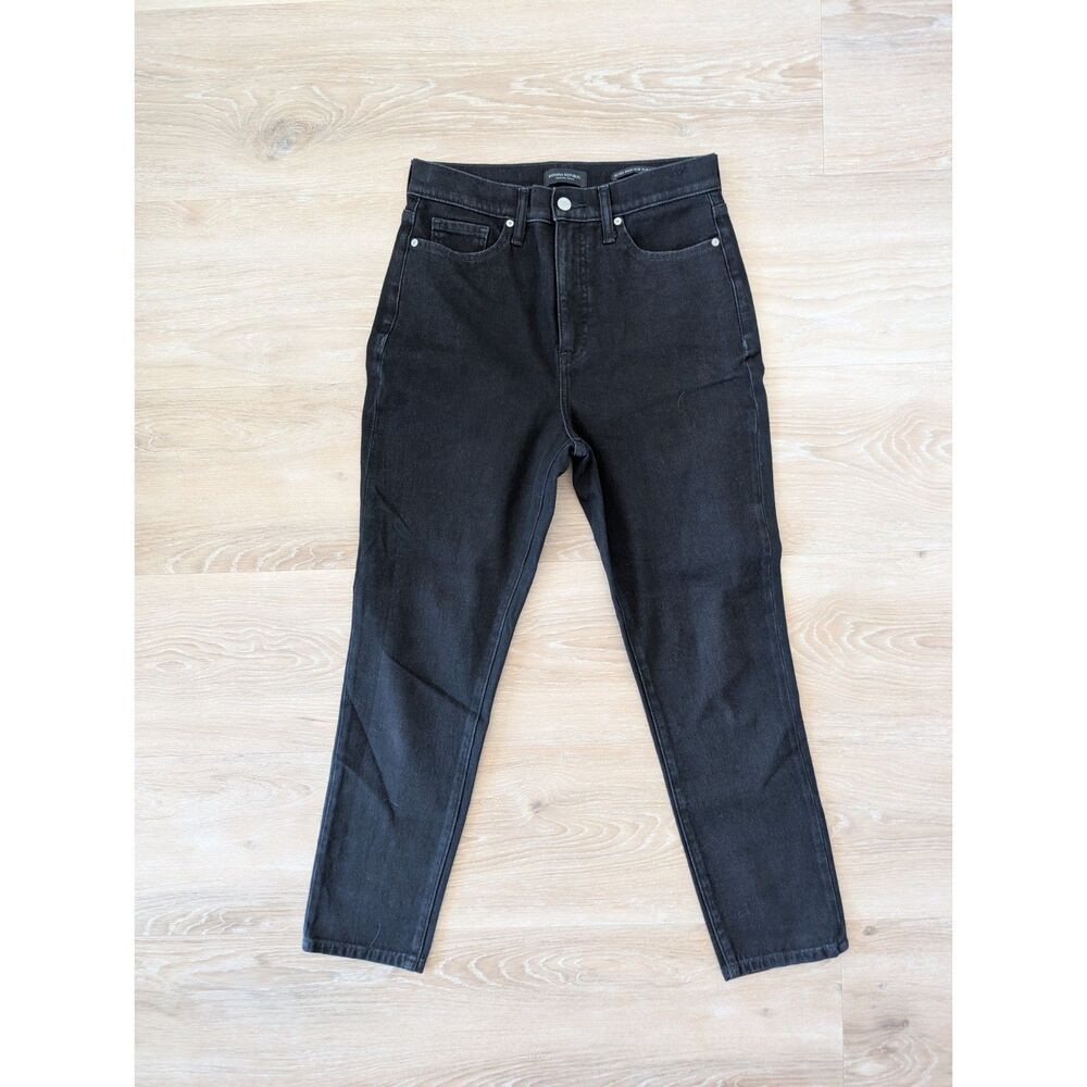 Banana Republic Premium Denim High-Rise Slim Fit Jeans – Washed Black (Size 29)